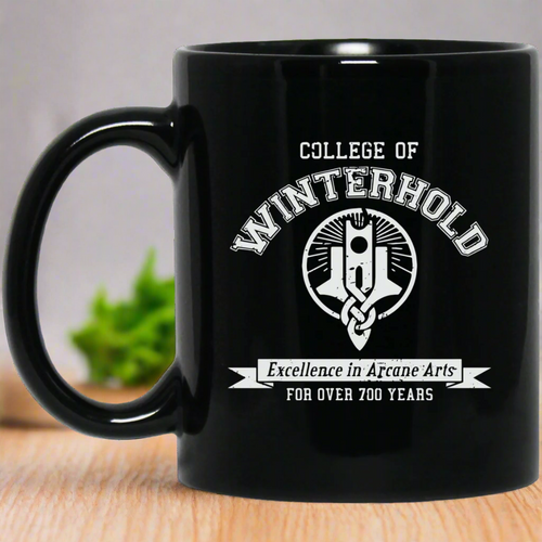 College of Winterhold 11 oz. Black Mug