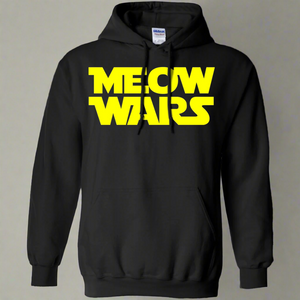 Meow Wars Cat Lover Pullover Hoodie 8 oz.