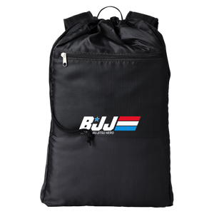 BJJ A Real Jiu Jitsu Hero BJJ Cinchback Backpack BJJ A Real Jiu Jitsu Hero BJJ Cinchback Backpack