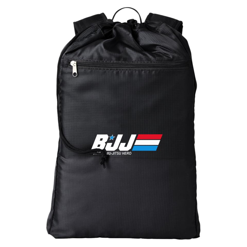 BJJ A Real Jiu Jitsu Hero BJJ Cinchback Backpack