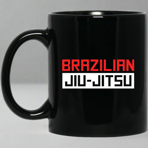 Brazilian Jiu Jitsu Logo BJJ 11 oz. Black Mug