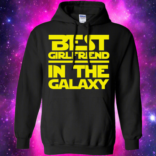 Best Girlfriend In The Galaxy Pullover Hoodie 8 oz.