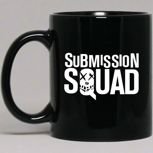 Brazilian Jiu Jitsu Submission Squad BJJ 11 oz. Black Mug