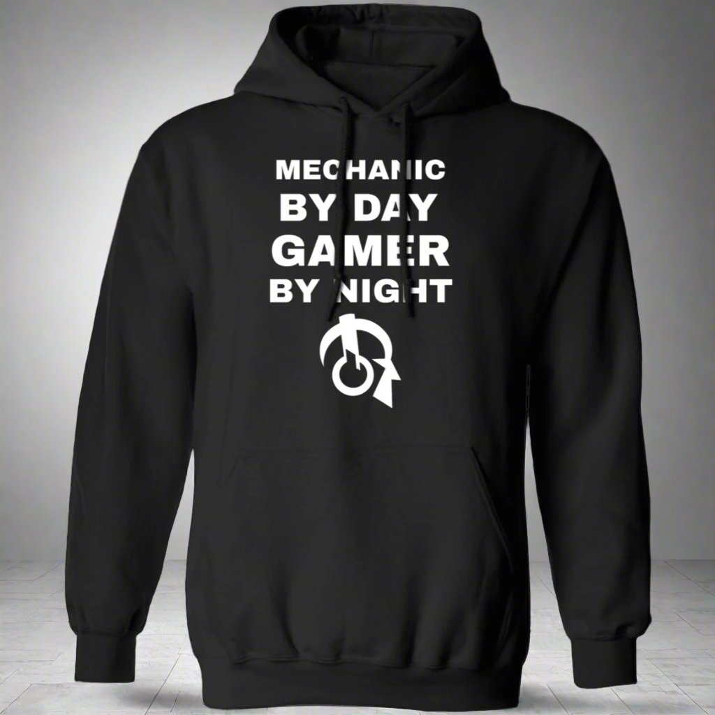 Mechanic By Day Gamer By Night Hoodie