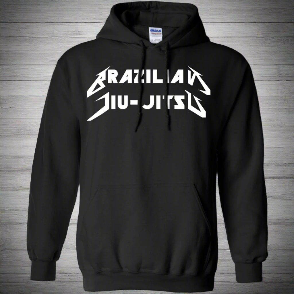 Brazilian Jiu Jitsu Metal BJJ Pullover Hoodie 8 oz.