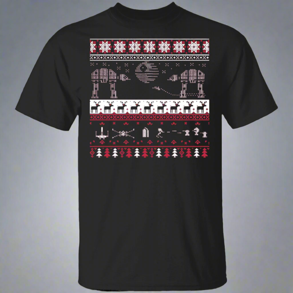 Sci-Fi Ugly Xmas Sweater Christmas T-Shirt