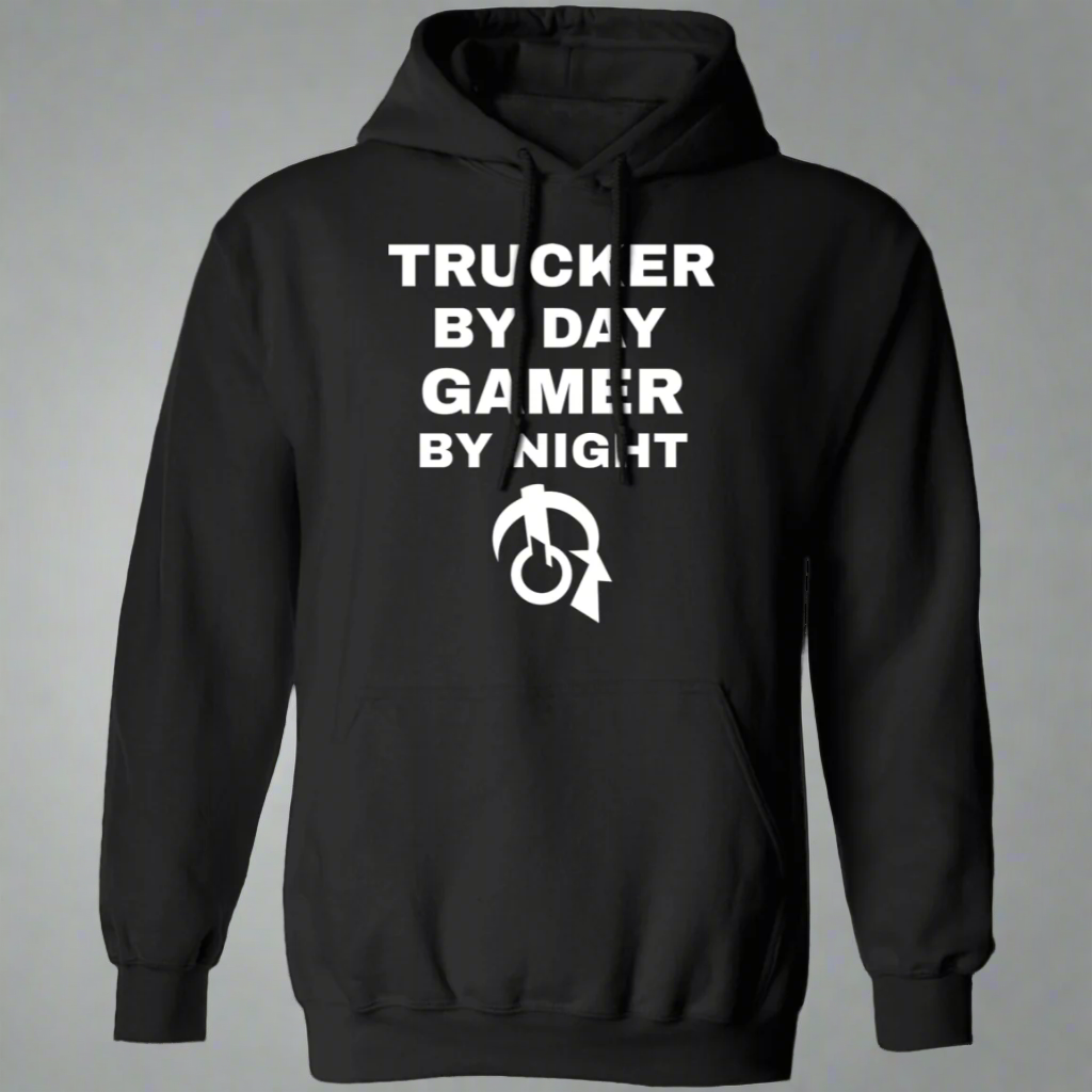 Trucker By Day Gamer By Night Hoodie