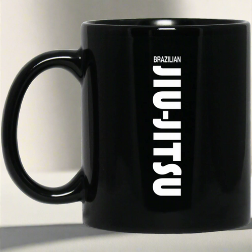 Brazilian Jiu Jitsu Slogan BJJ 11 oz. Black Mug