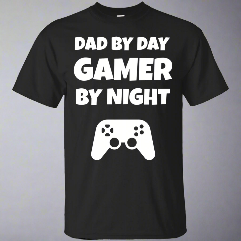 Dad By Day Gamer By Night Video Gaming Shirt