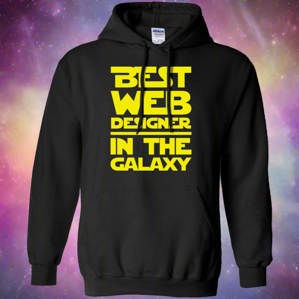 Best Web Designer In The Galaxy Pullover Hoodie 8 oz.