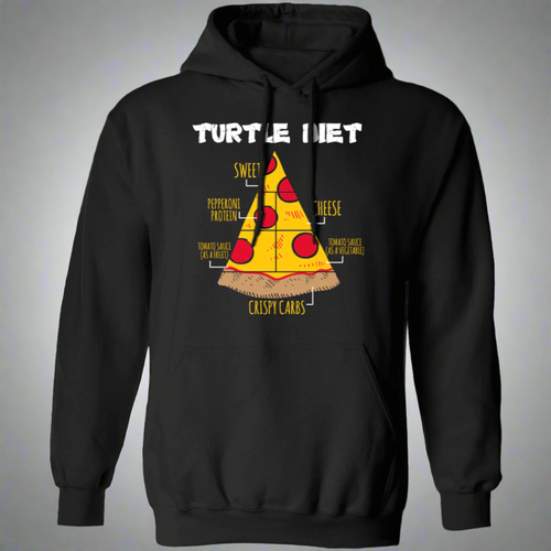 Turtle Diet Pizza Hoodie