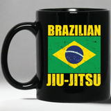 Brazilian Jiu Jitsu Flag BJJ 11 oz. Black Mug Brazilian Jiu Jitsu Flag BJJ 11 oz. Black Mug