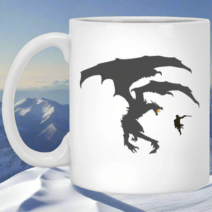 Dragon Fantasy RPG 11 oz. White Mug