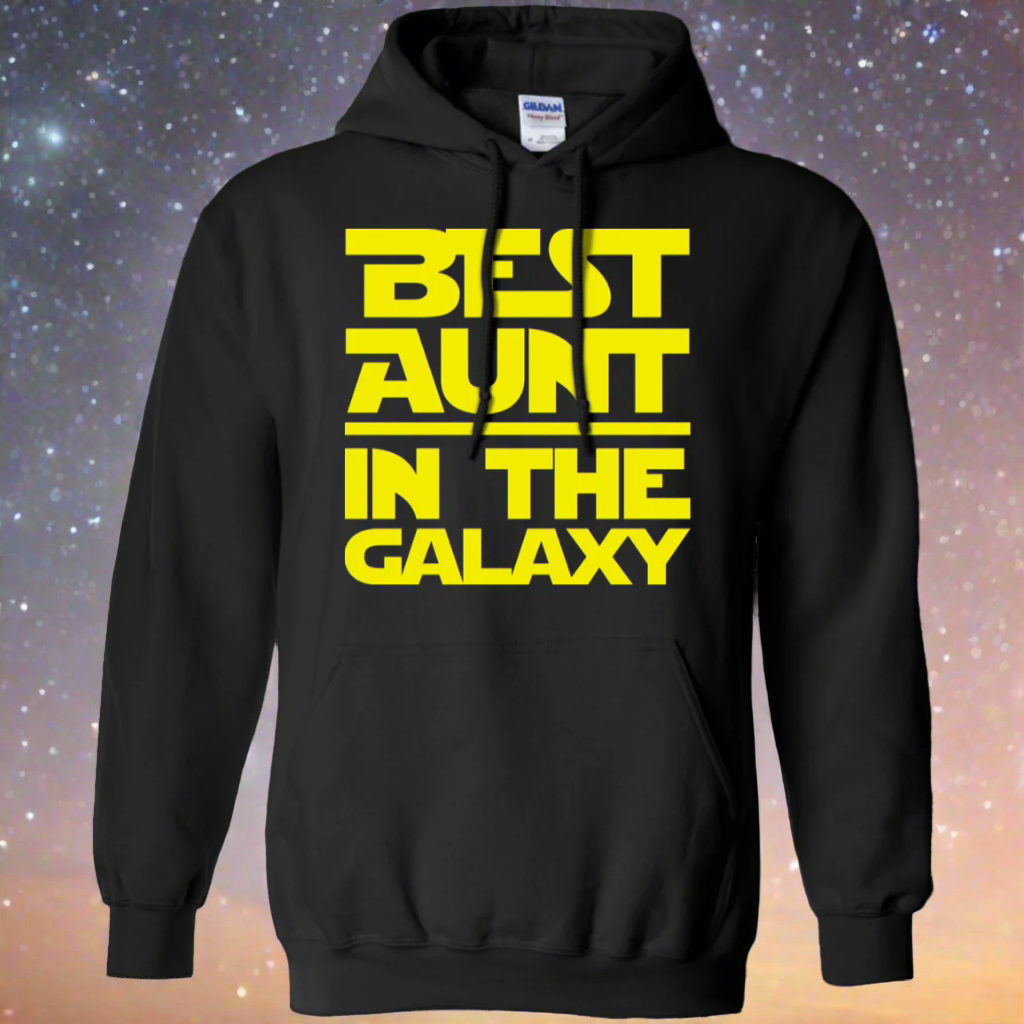 Best Aunt In The Galaxy Pullover Hoodie 8 oz.