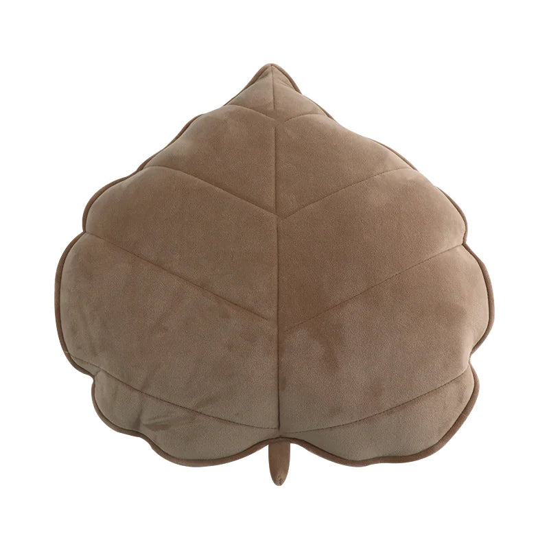 3D Heart Leaf Throw Cushion | Cute Heart Throw Pillow