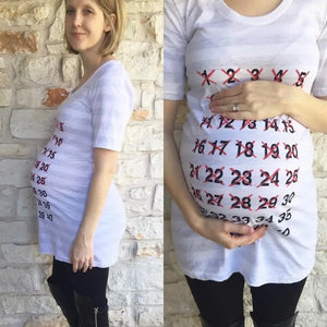 Baby Countdown Maternity T-Shirt | Maternity Tops Baby Countdown Maternity T-Shirt | Maternity Tops