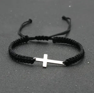 Faith Rope Cross Bracelet | Religious Jesus Cross Bracelet