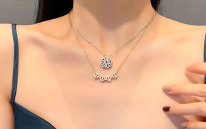 Four Leaf Clover Heart Shape Necklace Four Leaf Clover Heart Shape Necklace