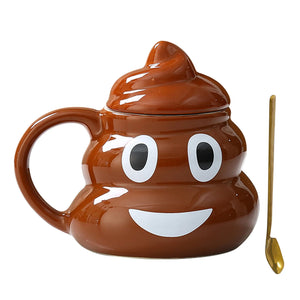 Poop Emoji Ceramic Mug 500ml Creative Coffee Cup | Funny Prank Drinkware Mug for Birthday Christmas Gift Mug Poop Emoji Ceramic Mug 500ml Creative Coffee Cup | Funny Prank Drinkware Mug for Birthday Christmas Gift Mug