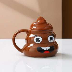 Poop Emoji Ceramic Mug 500ml Creative Coffee Cup | Funny Prank Drinkware Mug for Birthday Christmas Gift Mug Poop Emoji Ceramic Mug 500ml Creative Coffee Cup | Funny Prank Drinkware Mug for Birthday Christmas Gift Mug