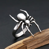 Vintage 316L Stainless Steel Spider Ring | Halloween Goth Spider Ring Vintage 316L Stainless Steel Spider Ring | Halloween Goth Spider Ring