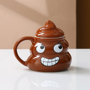 Poop Emoji Ceramic Mug 500ml Creative Coffee Cup | Funny Prank Drinkware Mug for Birthday Christmas Gift Mug Poop Emoji Ceramic Mug 500ml Creative Coffee Cup | Funny Prank Drinkware Mug for Birthday Christmas Gift Mug