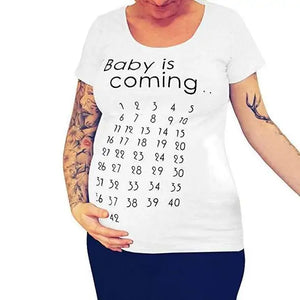 Baby Countdown Maternity T-Shirt | Maternity Tops Baby Countdown Maternity T-Shirt | Maternity Tops