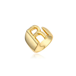 Adjustable Gold Alphabet Ring Adjustable Gold Alphabet Ring