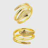 Three-Circle Snake Rings for Women Three-Circle Snake Rings for Women