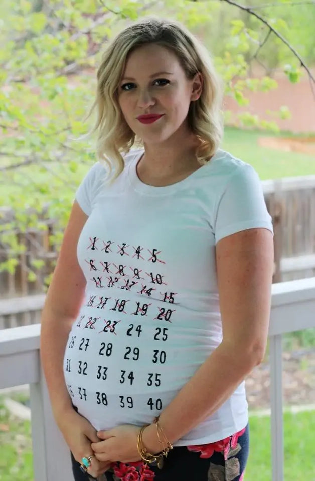 Baby Countdown Maternity T-Shirt | Maternity Tops