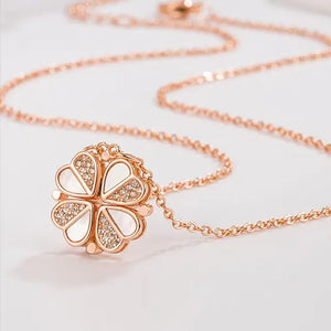 Four Leaf Clover Heart Shape Necklace Four Leaf Clover Heart Shape Necklace