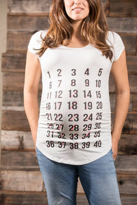 Baby Countdown Maternity T-Shirt | Maternity Tops Baby Countdown Maternity T-Shirt | Maternity Tops