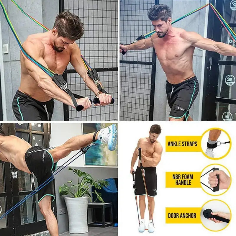 ToneTrainer Workout Band Kit | Home Gym Workout Band