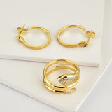 Three-Circle Snake Rings for Women Three-Circle Snake Rings for Women