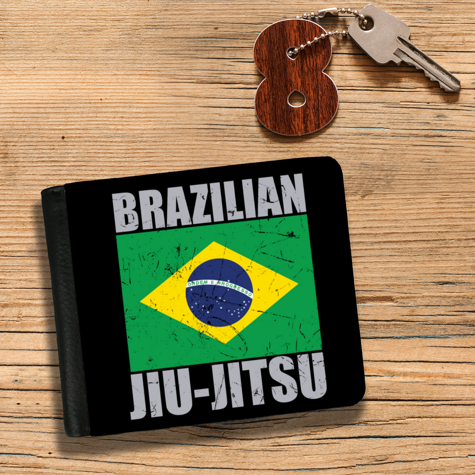 Brazilian Jiu Jitsu Flag 2 BJJ Mens Wallet