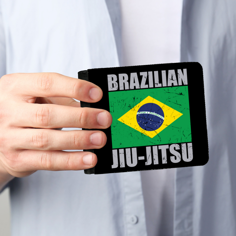 Brazilian Jiu Jitsu Flag 2 BJJ Mens Wallet