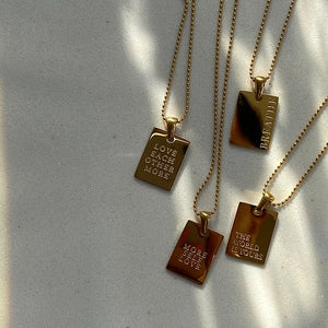 Word Pendant Necklace Word Pendant Necklace