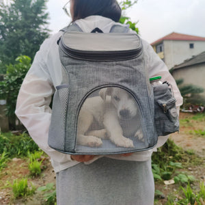 Portable Mesh Dog & Cat Backpack Bag dog backpack, dog carrier backpack, puppy backpack, dog hiking backpack