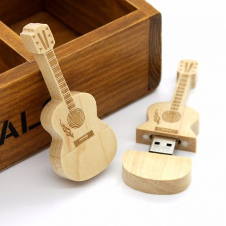 Wooden Guitar USB Flash Drive