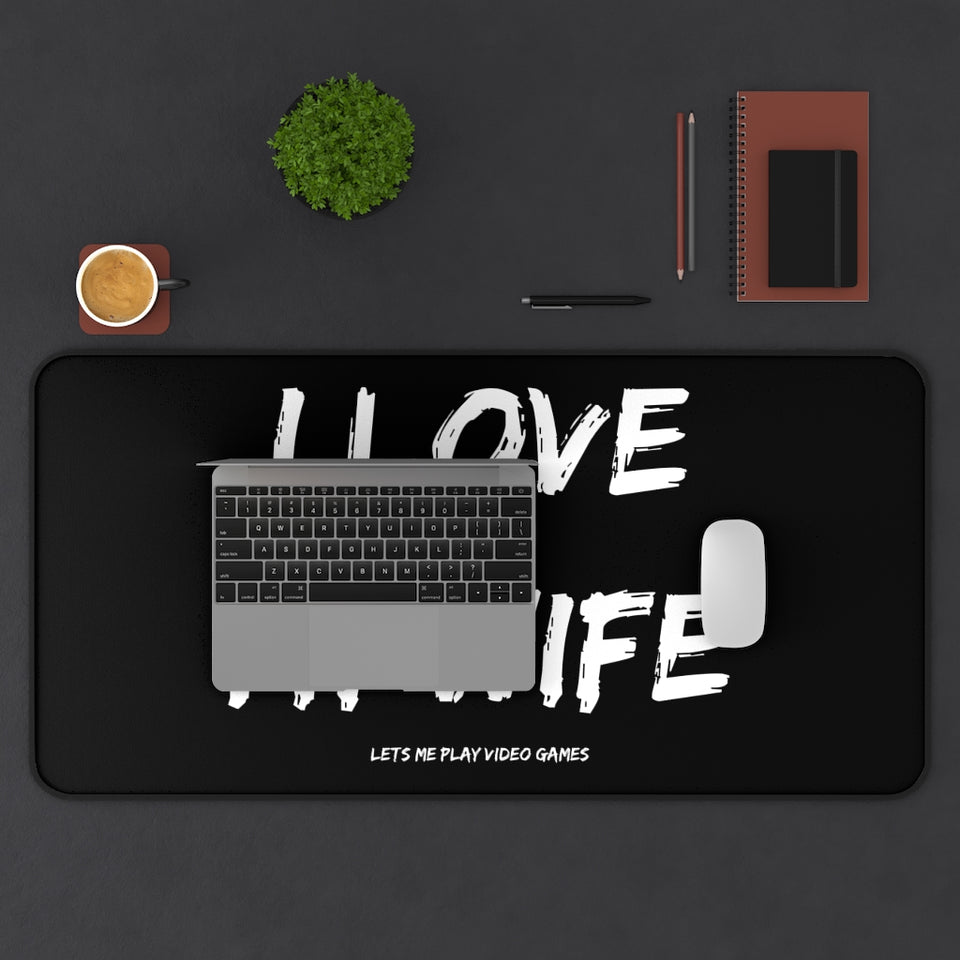 I Love It When My Wife Lets Me Play Video Games Gaming RPG Fantasy Desk Mat | Gamer Mouse Mat | Video Game Mouse Pad