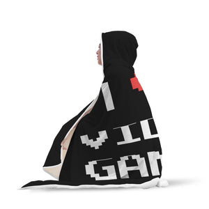 I Love Video Games - Video Gamer Hooded Blanket I Love Video Games - Video Gamer Hooded Blanket