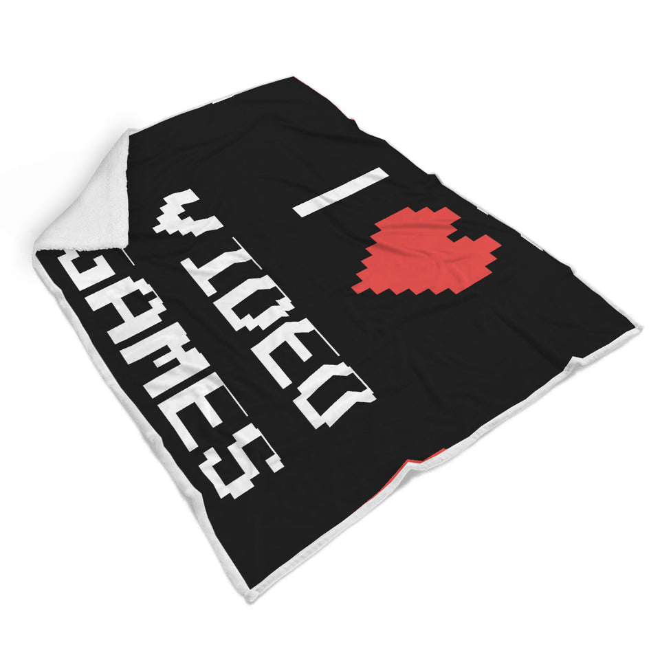 I Love Video Games - Video Gamer Blanket