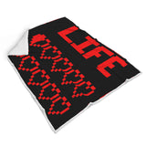 Gaming Life Bar (Game Hearts Health Bar) Video Gamer Blanket Gaming Life Bar (Game Hearts Health Bar) Video Gamer Blanket