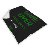 Game Over Continue - Video Gamer Blanket Game Over Continue - Video Gamer Blanket