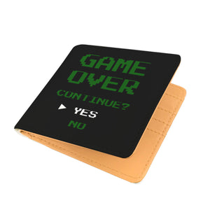 Game Over Continue Video Gamer Wallet Game Over Continue Video Gamer Wallet