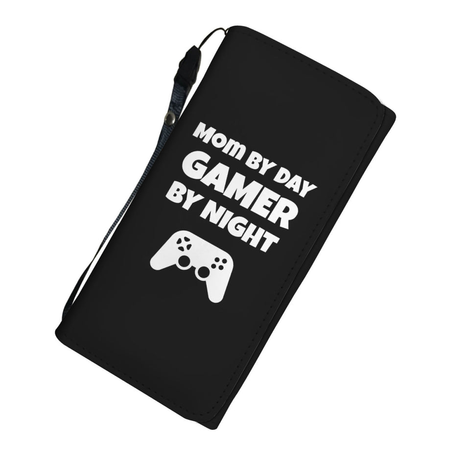 Mom By Day Gamer By Night Video Gamer Womens Wallet