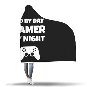 Dad By Day Gamer By Night Videogame Hooded Blanket Dad By Day Gamer By Night Videogame Hooded Blanket