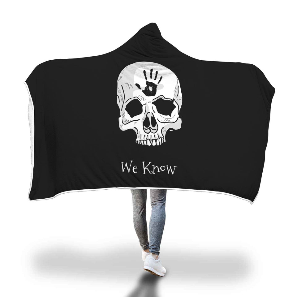 Dark Brotherhood We Know Hooded Blanket