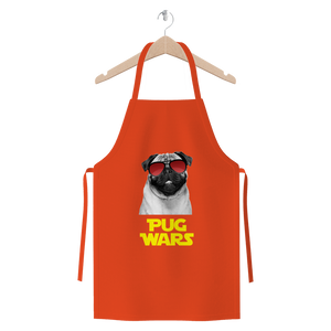 Pug Wars Return Of The Pug ﻿Premium Jersey Apron Pug Wars Return Of The Pug ﻿Premium Jersey Apron