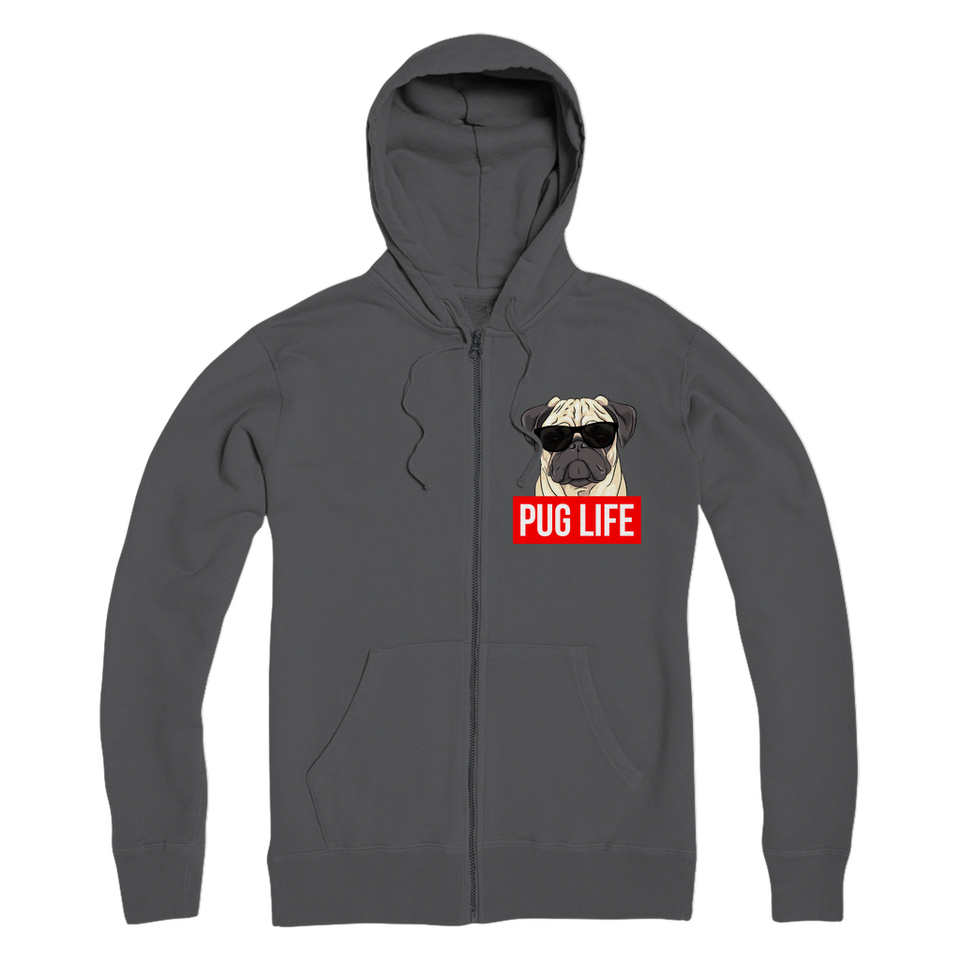 Pug Life - Pug Lover ﻿Premium Adult Zip Hoodie